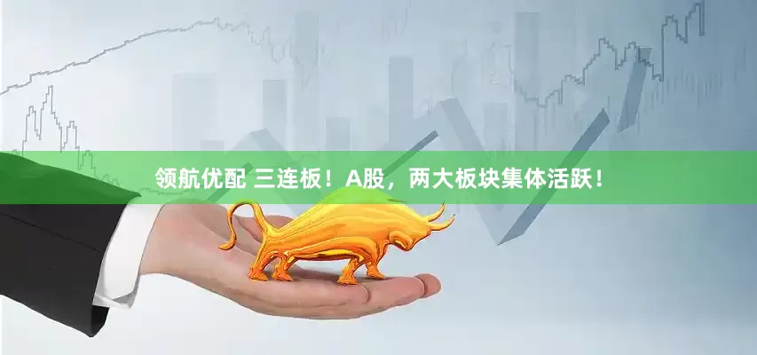 领航优配 三连板！A股，两大板块集体活跃！