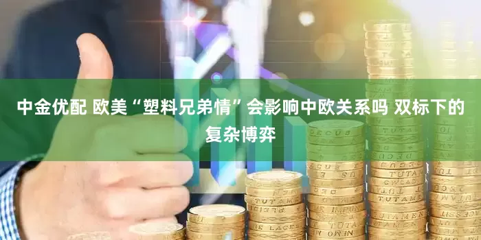 中金优配 欧美“塑料兄弟情”会影响中欧关系吗 双标下的复杂博弈